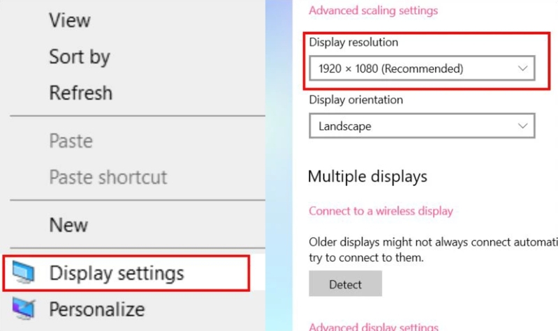 Kiểm tra thông số Resolution giúp người dùng xác định thiết bị có đúng độ phân giải 2K hoặc QHD hay không. 